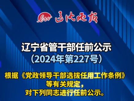 辽宁省最新干部公示及其背后的故事